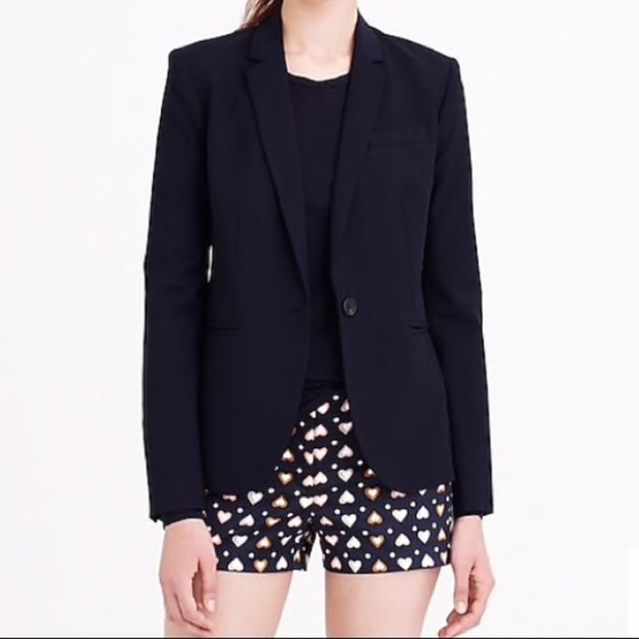 J. Crew Heart Dot Chino Shorts Navy Sz 4 - Picture 2 of 6